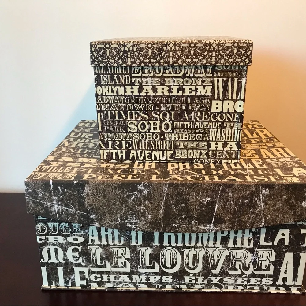 Stylish Closet Wardrobe Storage Boxes Travel New York France Mens Unisex Giftbox
